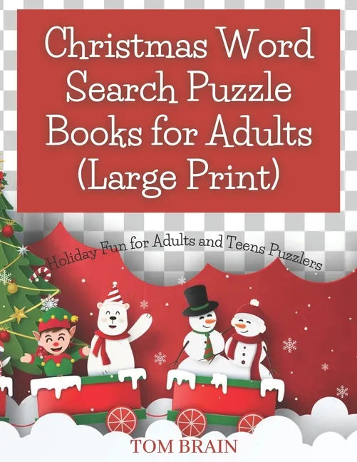 Christmas Word Search Puzzle Books for Adults (Large Print): Holiday Fun for Adults and Teens Puzzlers - Paperback