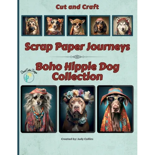 Scrap Paper Journeys - Boho Hippie Dog Collection - Paperback