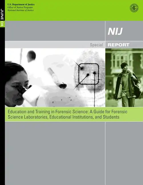 Education and Training in Forensic Science: A Guide for Forensic Science Laboratories, Educational Institutions, and Students - Paperback