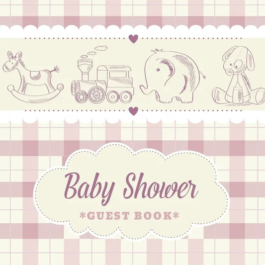 Baby Shower Guest Book: Toys for Boy Theme, Wishes to Baby and Advice for Parents, Guests Sign in Personalized with Address Space, Gift Log, Keepsake - Paperback