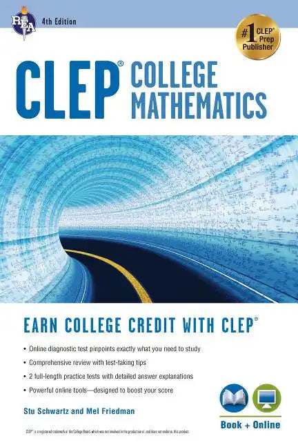 Clep(r) College Mathematics, 4th Ed., Book + Online - Paperback
