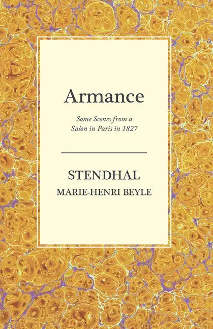Armance - Some Scenes from a Salon in Paris in 1827 - Paperback