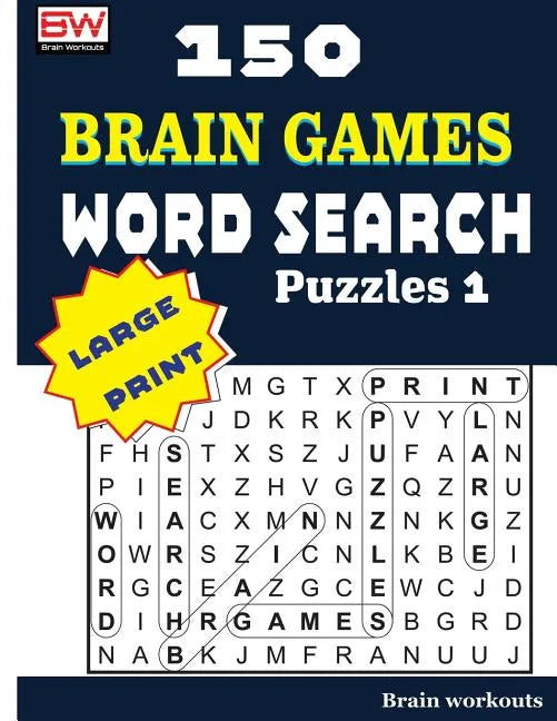 150 Brain Games - WORD SEARCH Puzzles 1 - Paperback