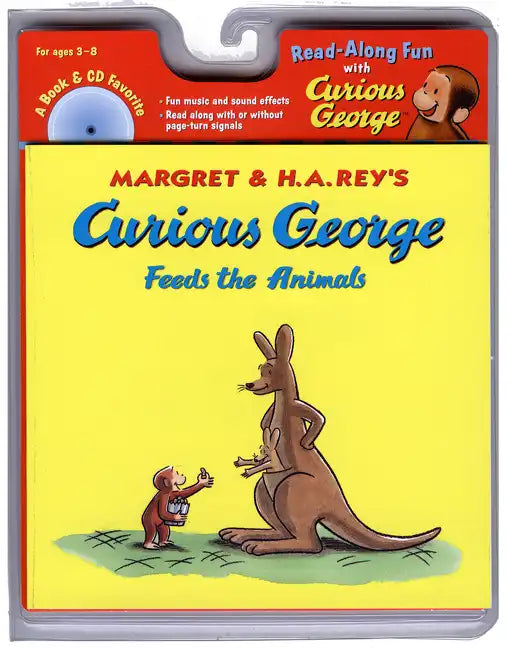 Curious George Feeds the Animals Book & CD [With CD] - Paperback