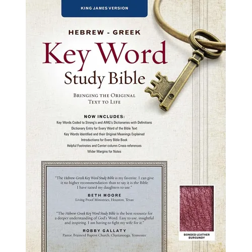 Hebrew-Greek Key Word Study Bible-KJV: Key Insights Into God's Word - Bonded Leather