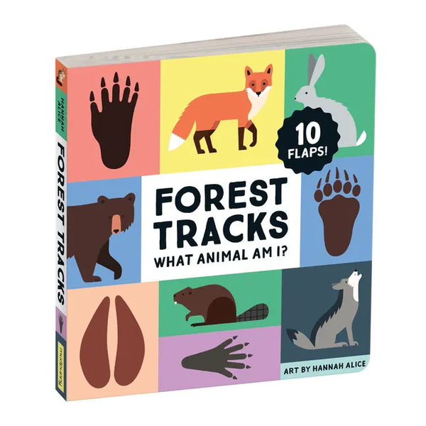 Forest Tracks: What Animal Am I? Lift-The-Flap Board Book - Hardcover