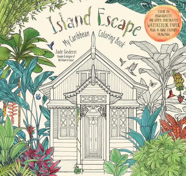 Island Escape: My Caribbean Coloring Book - Paperback