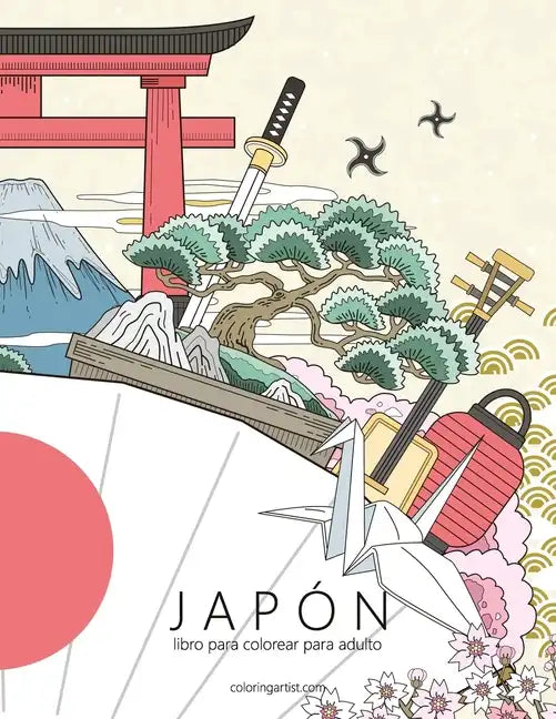 Japón libro para colorear para adultos 1 - Paperback