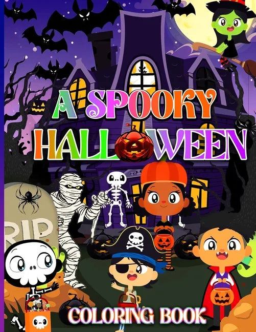 A Spooky Halloween Coloring Book - Paperback