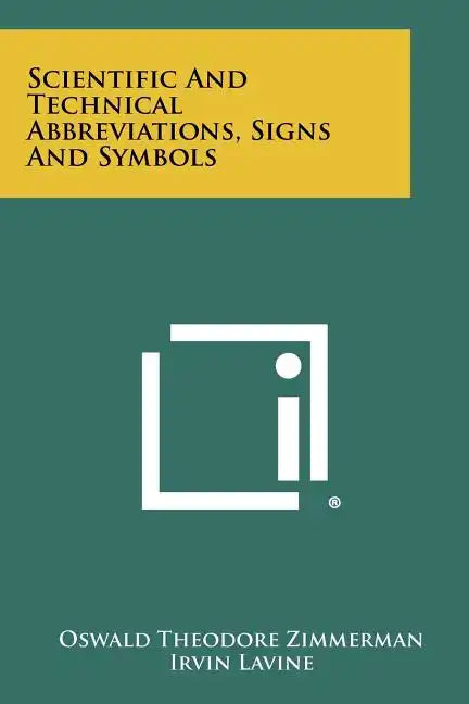 Scientific and Technical Abbreviations, Signs and Symbols - Paperback