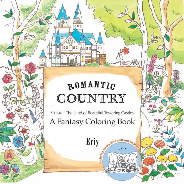 Romantic Country: A Fantasy Coloring Book - Paperback