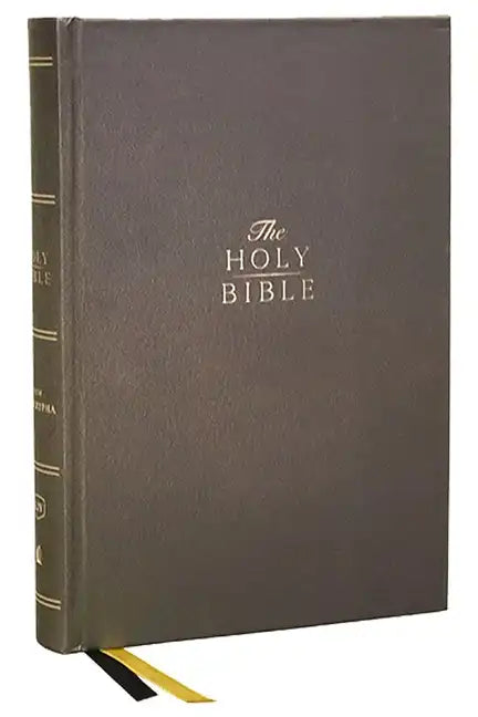 KJV Holy Bible with Apocrypha and 73,000 Center-Column Cross References, Hardcover, Red Letter, Comfort Print: King James Version - Hardcover