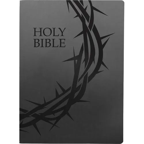 Kjver Holy Bible, Crown of Thorns Design, Large Print, Black Ultrasoft: (King James Version Easy Read, Red Letter) - Imitation Leather