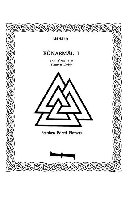 Runarmal I: The Runa-Talks: Summer 1991ev - Paperback