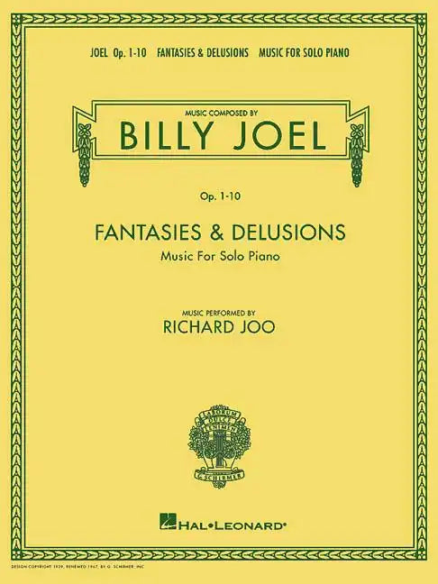 Billy Joel - Fantasies & Delusions: Music for Solo Piano, Op. 1-10 - Paperback