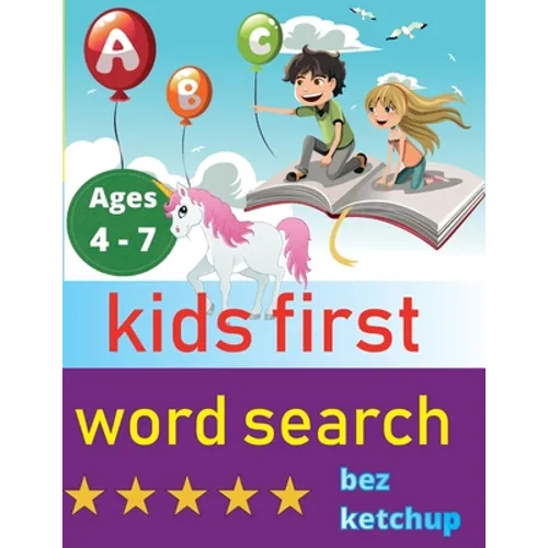 kids first word search: Easy Large Print Word Find Puzzles for Kids - Color in the words! - Paperback