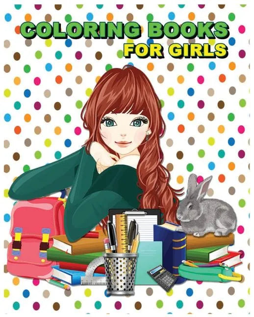 Coloring Books For Girls: Stress Relief Coloring Book: Flower Designs - Paperback