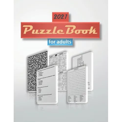 2021 Puzzle Book for Adults: word search, sudoku hard, Mazes, crosswords and trivia 8,5"x11" 110 pages - Paperback