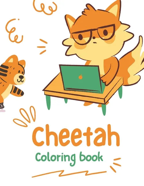 Cheetah Coloring Book - Paperback