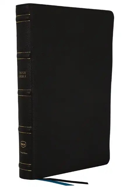 Nkjv, Large Print Thinline Reference Bible, Blue Letter, MacLaren Series, Genuine Leather, Black, Comfort Print: Holy Bible, New King James Version - Leather