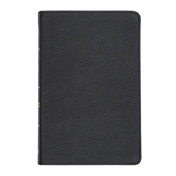 CSB Thinline Bible, Black Genuine Leather - Leather