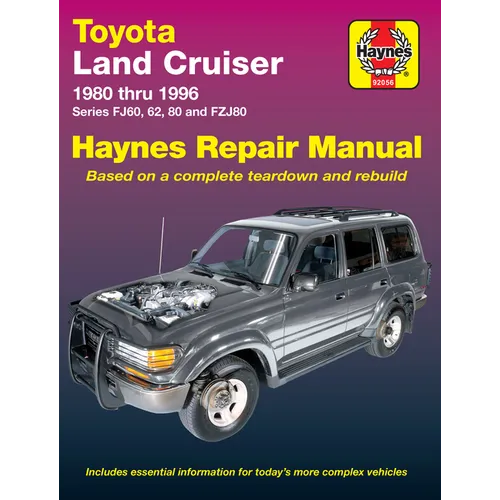 Toyota Land Cruiser Series Fj60, Fj62, Fj80 & Fzj80 1980-96 - Paperback