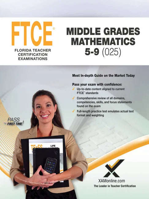 2017 FTCE Middle Grades Math 5-9 (025) - Paperback