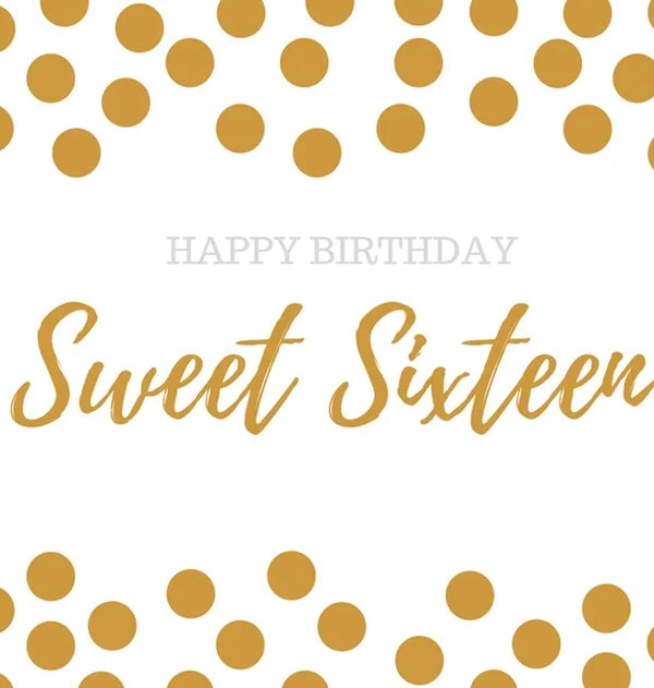 Happy 16th Birthday Guest book Sweet Sixteen: Guest book, party and birthday celebrations decor, memory book,16th birthday guest book, happy birthday - Hardcover