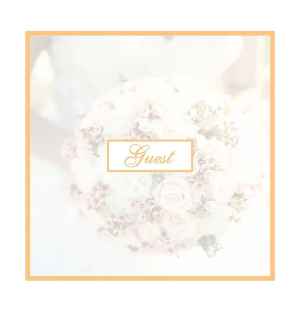 Guest Book for Wedding: Hardcover Guestbook With 110 Pages 8.5 x 8.5 Memory Sign In Book Keepsake For Wedding Guest, Engagement Party, Bridal - Hardcover