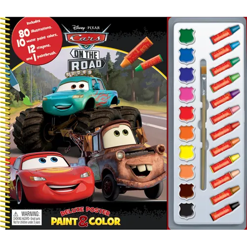 Disney Cars on the Road Deluxe Poster Paint & Color - Novelty