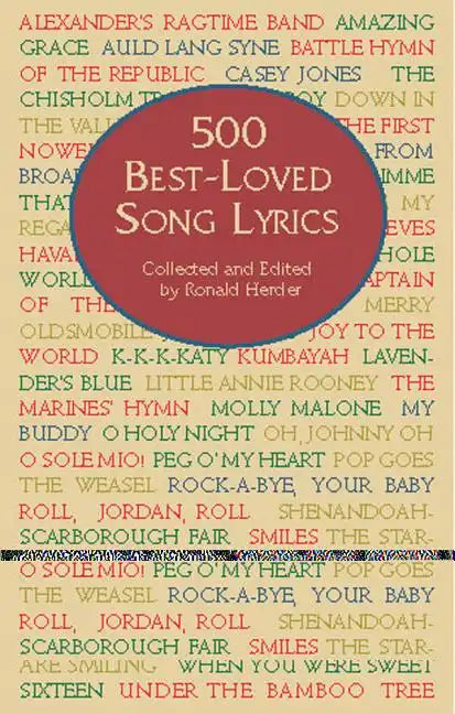 500 Best-Loved Song Lyrics - Paperback
