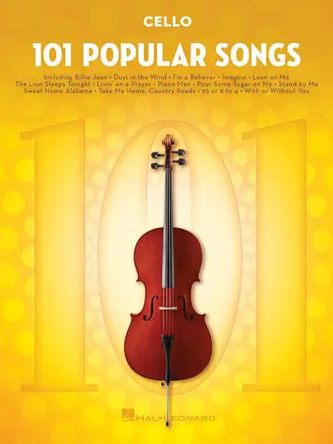 101 Popular Songs for Cello - Paperback