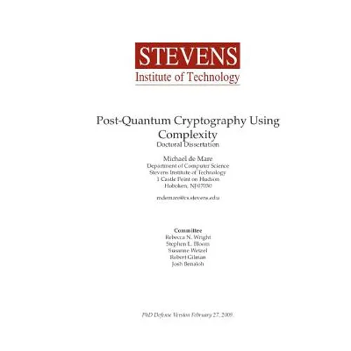Post-Quantum Cryptography Using Complexity - Paperback
