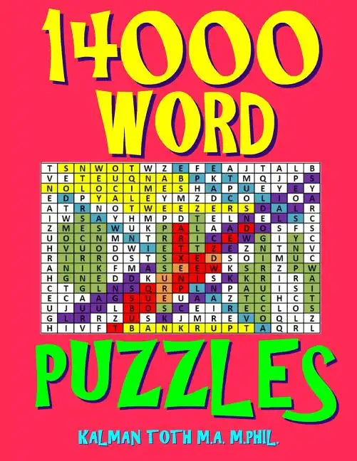 14000 Word Puzzles: 500 Large Print Challenging Word Search Puzzles Each with 28 Words - Paperback