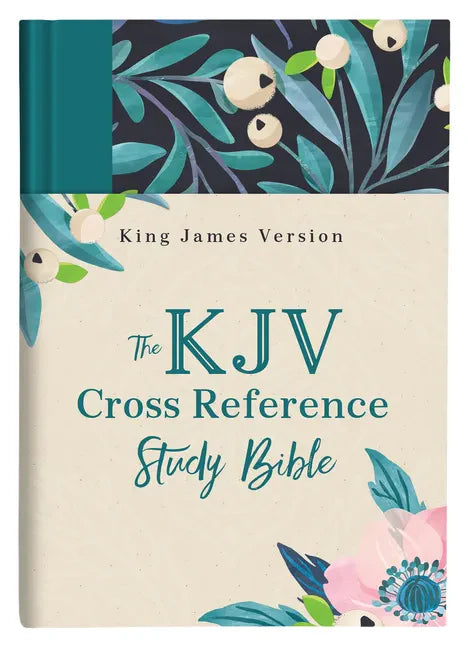 The KJV Cross Reference Study Bible--Turquoise Floral - Hardcover
