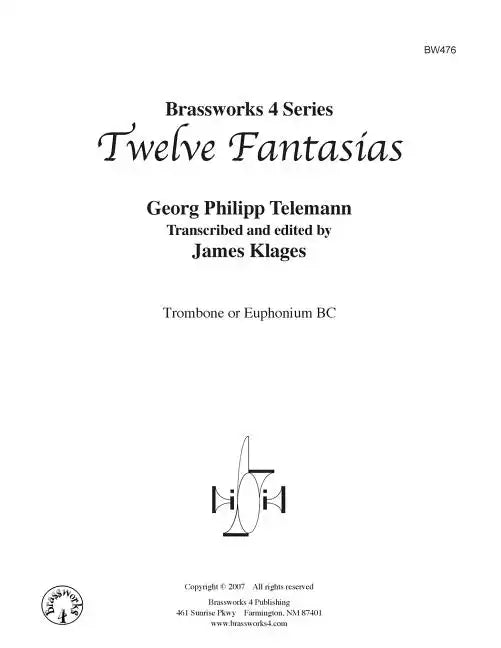 Twelve Fantasias: for Euphonium - Paperback