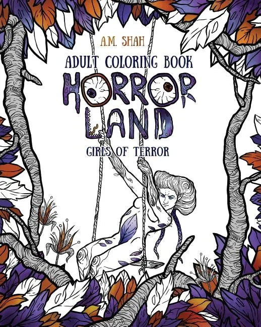 Adult Coloring Book: Horror Land Girls of Terror (Book 2) - Paperback