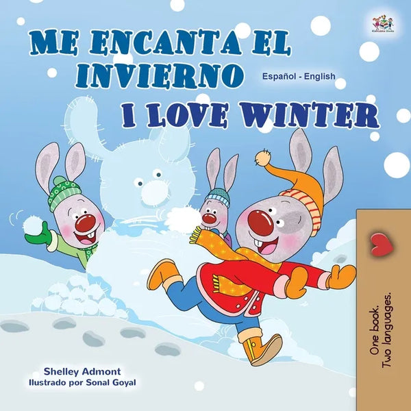 I Love Winter (Spanish English Bilingual Children's Book) - Paperback