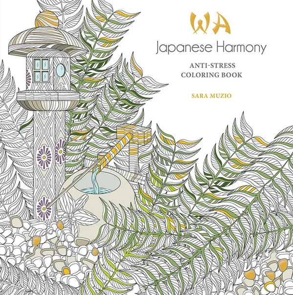 Japanese Harmony Coloring Book: Anti-Stress Coloring Book - Paperback