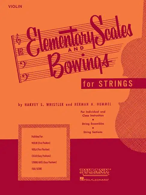 Elementary Scales and Bowings - Violin: (First Position) - Paperback