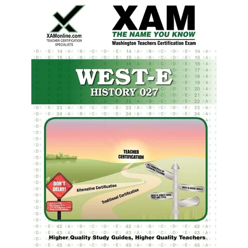 West-E History 027 Teacher Certification Test Prep Study Guide - Paperback