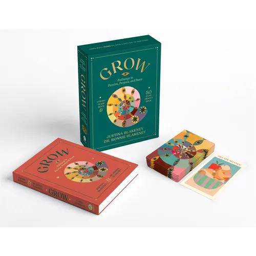 Grow: Pathways to Passion, Purpose & Peace Guidebook & Oracle Deck - Paperback