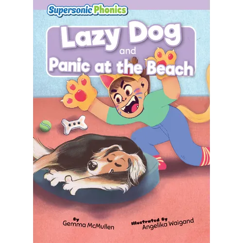 Lazy Dog & Panic at the Beach - Library Binding