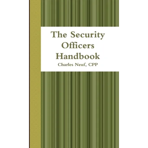The Security Officers Handbook - Paperback
