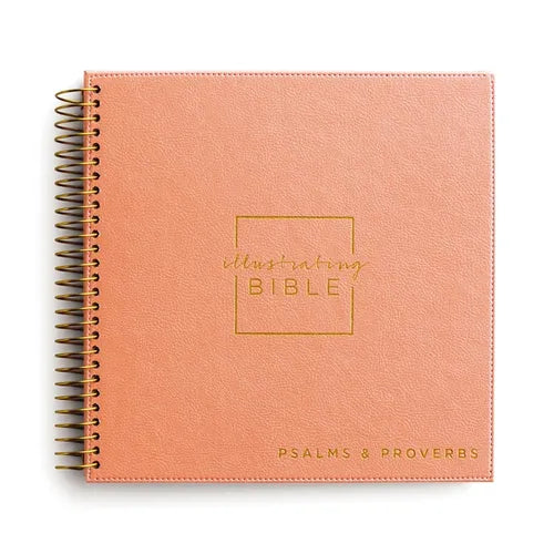 Niv, Spiral-Bound Illustrating Bible: Psalms and Proverbs, Leathersoft Spiral, Coral: Draw, Write, and Reflect Your Way Through Scripture - Spiral