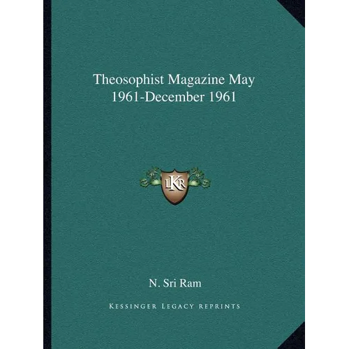 Theosophist Magazine May 1961-December 1961 - Paperback