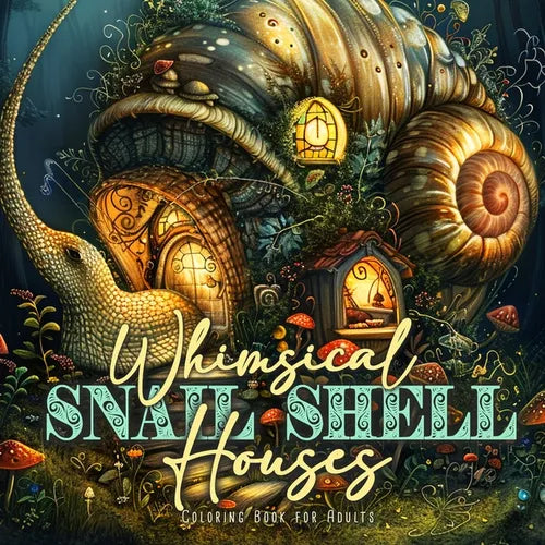 Whimsical Snail Shell Houses Coloring Book for Adults: Whimsical Houses Coloring Book Whimsical Fantasy Coloring Book for Adults - Paperback
