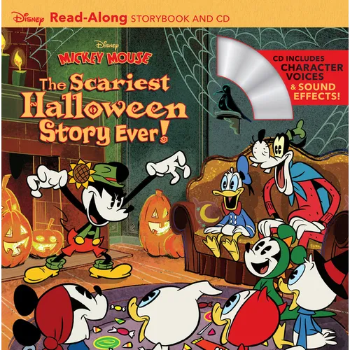 Disney Mickey Mouse: The Scariest Halloween Story Ever! Readalong Storybook and CD [With Audio CD] - Paperback
