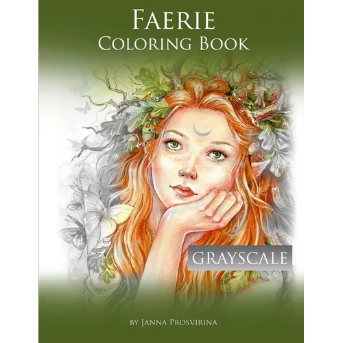 Faerie Coloring Book: Grayscale - Paperback