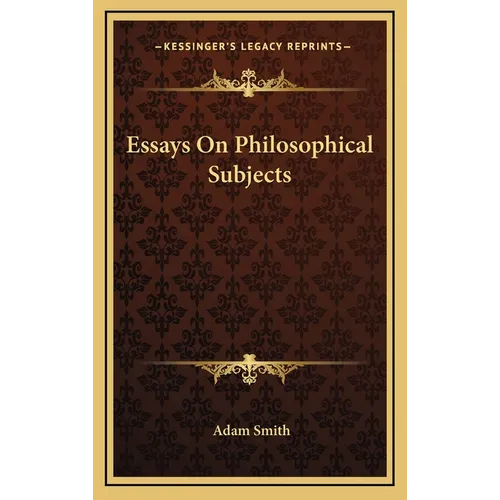 Essays On Philosophical Subjects - Hardcover
